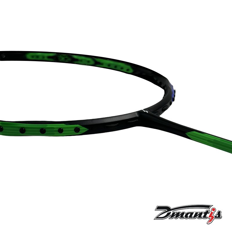 Dmantis D18 Professional Sport Badminton Racket Full Carbon Fiber Wave Frame Light Weight Hard Quality PU Grip Graphite Shaft