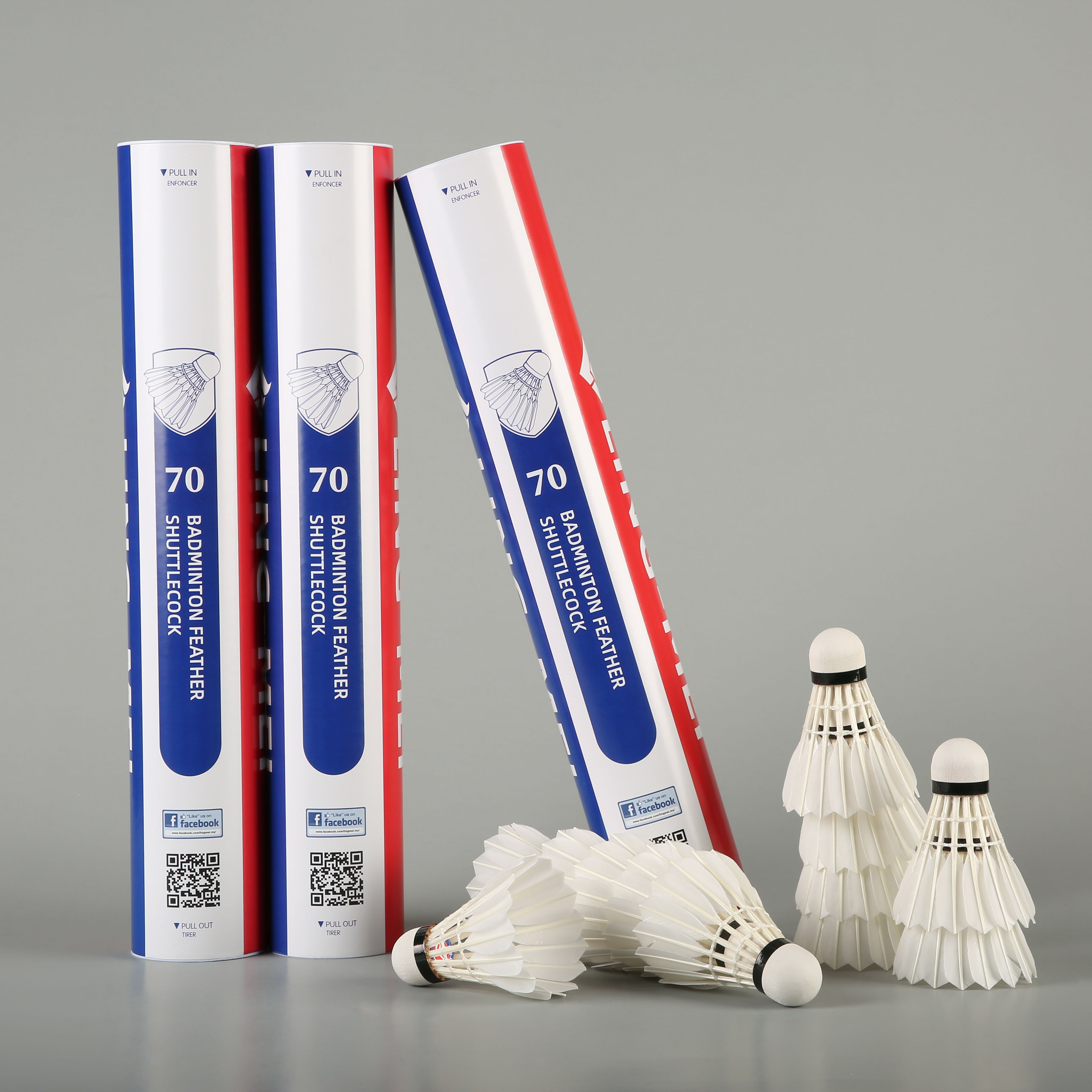 class A white goose feathers lingmei brand badminton shuttles