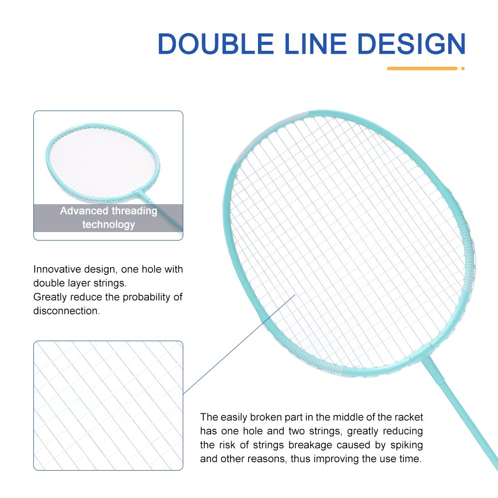 Wholesale single piece of high quality badminton racket in bulk for professional competition