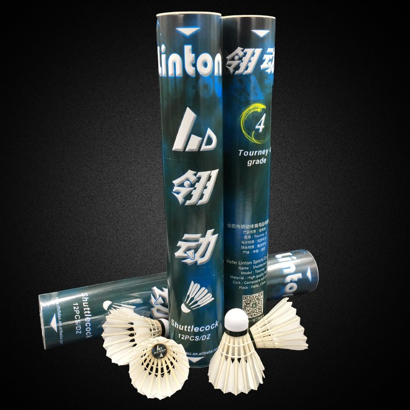 China quality products LT-4 goose shuttlecock badminton box for indoor and outdoor activities