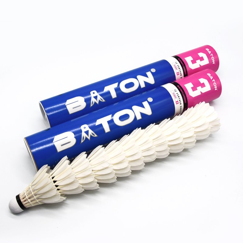 Custom Logo Professional Shuttles Badminton Hot Sale Durable Goose Feather Shuttlecock for Advanced Club Players