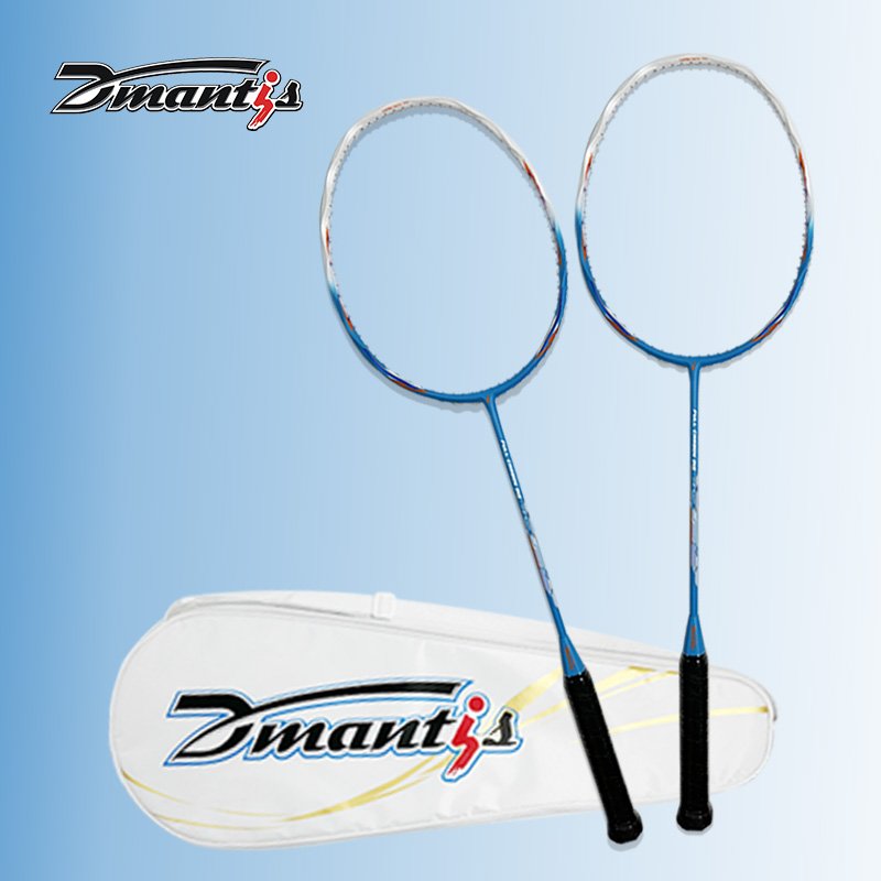 Dmantis D16 Professional Sport Badminton Racket Full Carbon Fiber with Wave Frame Light Weight Quality Grip Graphite Shaft