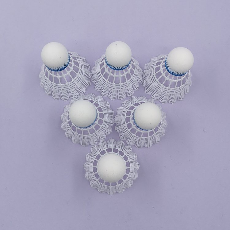 High Quality Durable OEM Taiwan PEA Cork Nylon Shuttlecocks Hot Selling Badminton Training Shuttlecock Packaged 6 Enhanced