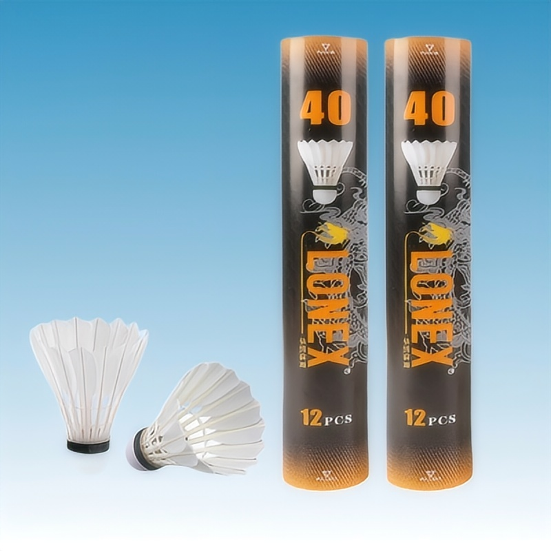 Super Durable High Quality Goose Feather Shuttlecock Original Class a Model with Cork Head Goose Feather Ball