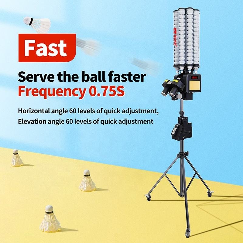 Low Price SBOASI B7 Training Badminton Ball Machine Badminton Shuttlecock Feeder Machine