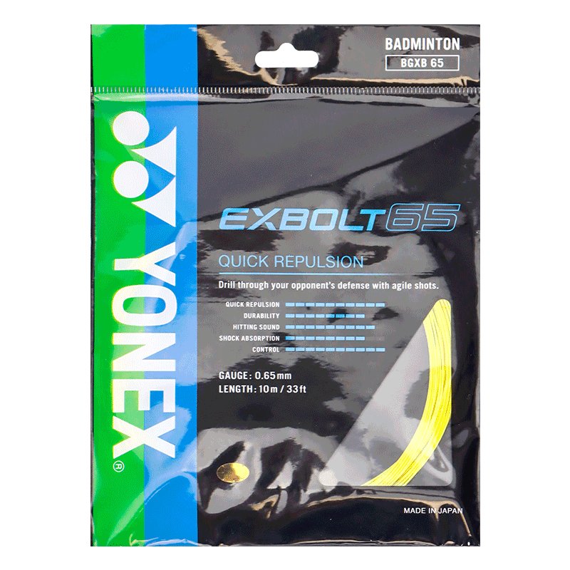 Yonex badminton racquet string EXBOLT 65 BGXB65 10M racket string