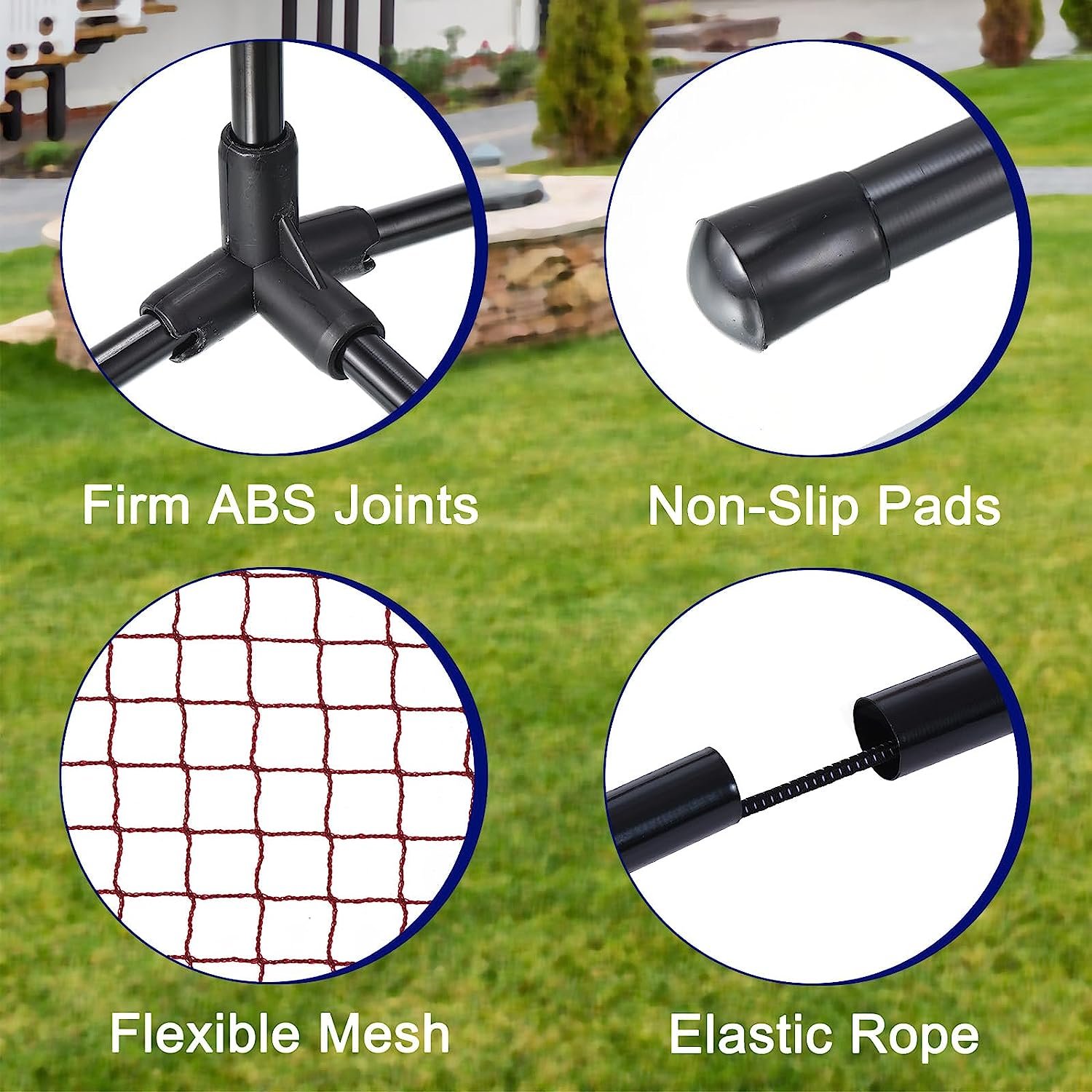 Adjustable Indoor Outdoor Portable Badminton Net Soccer Tennis Pickleball Volleyball Net
