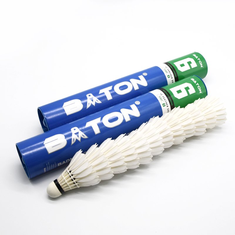 Goose Feather Badminton Shuttlecock Baton NO.6 Feather Shuttle