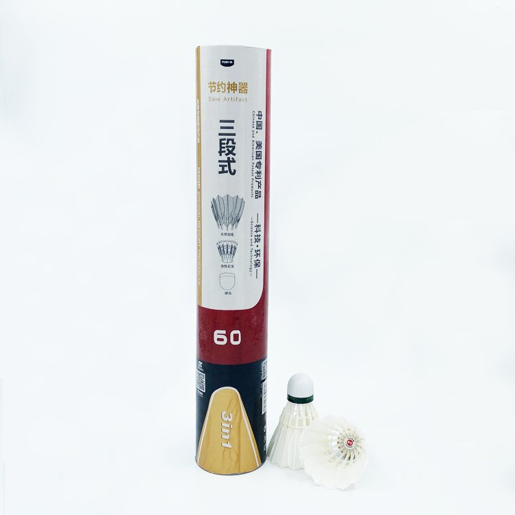 3in1 Shuttlecocks D60 Duck Feather Badminton Shuttlecock High Performance of Stability and Durability