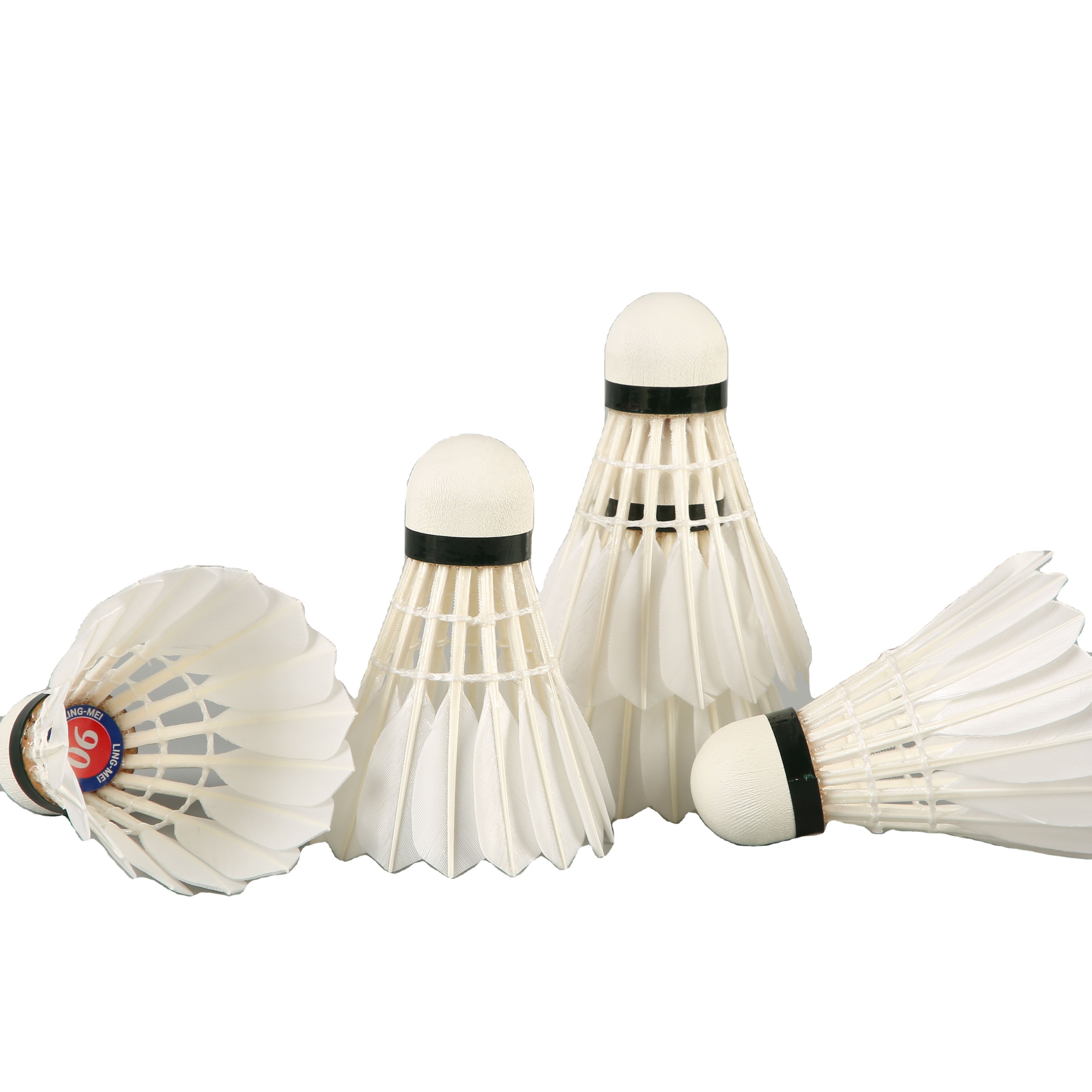 Top Lingmei 90 factory supply BWF Shuttlecock shuttlecock goose feather shuttlecock