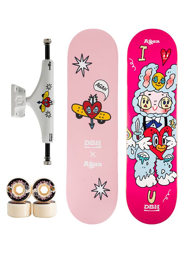 Agan X DBH "Holiday Skateboarding Time" joint series basic set & blind box limited edition 8*31.5 inches