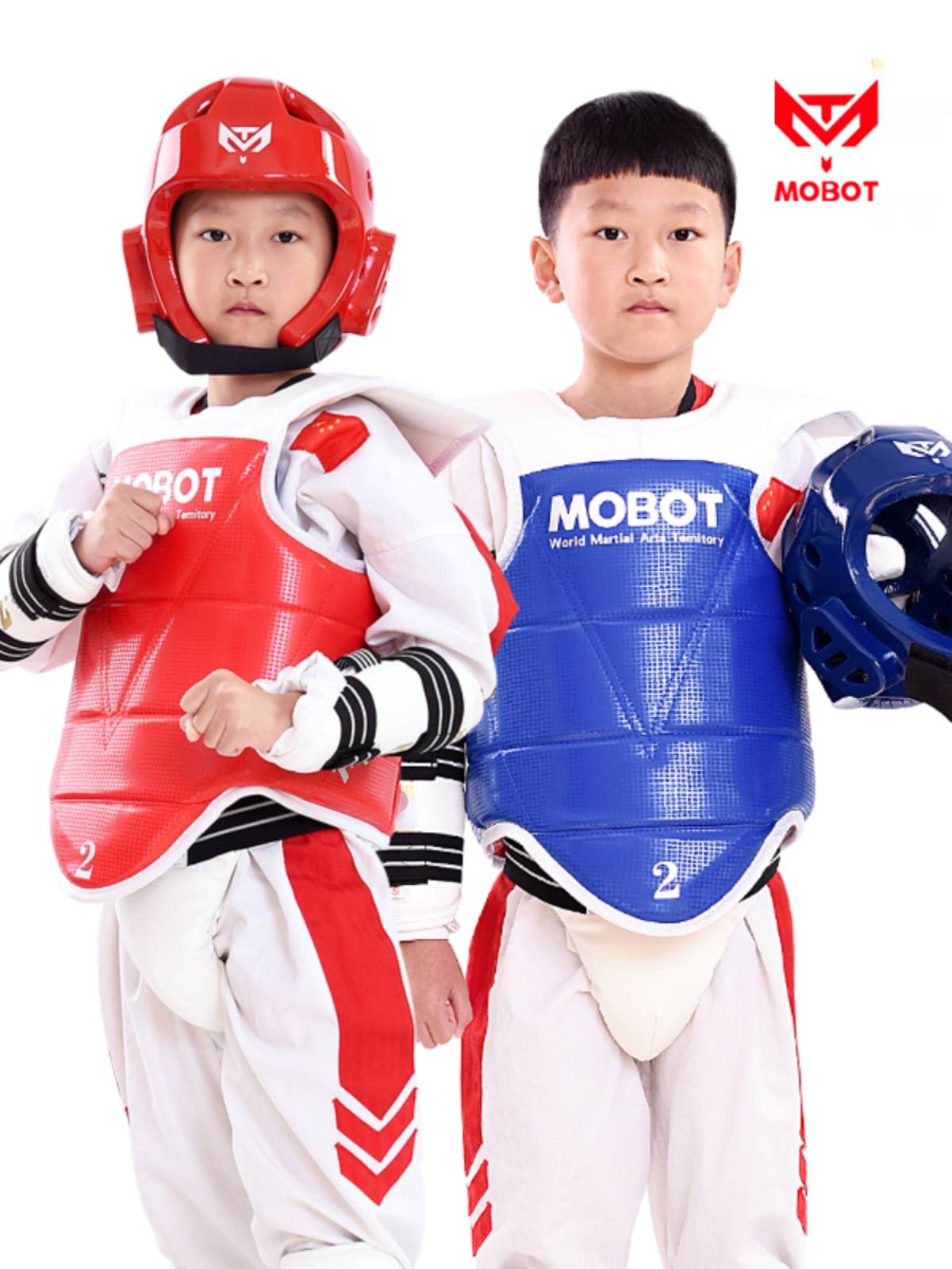 MOBOTO new Taekwondo Protective Set Five -piece Children's Real Warfare Equipment Set Seven -piece Eight -piece Set