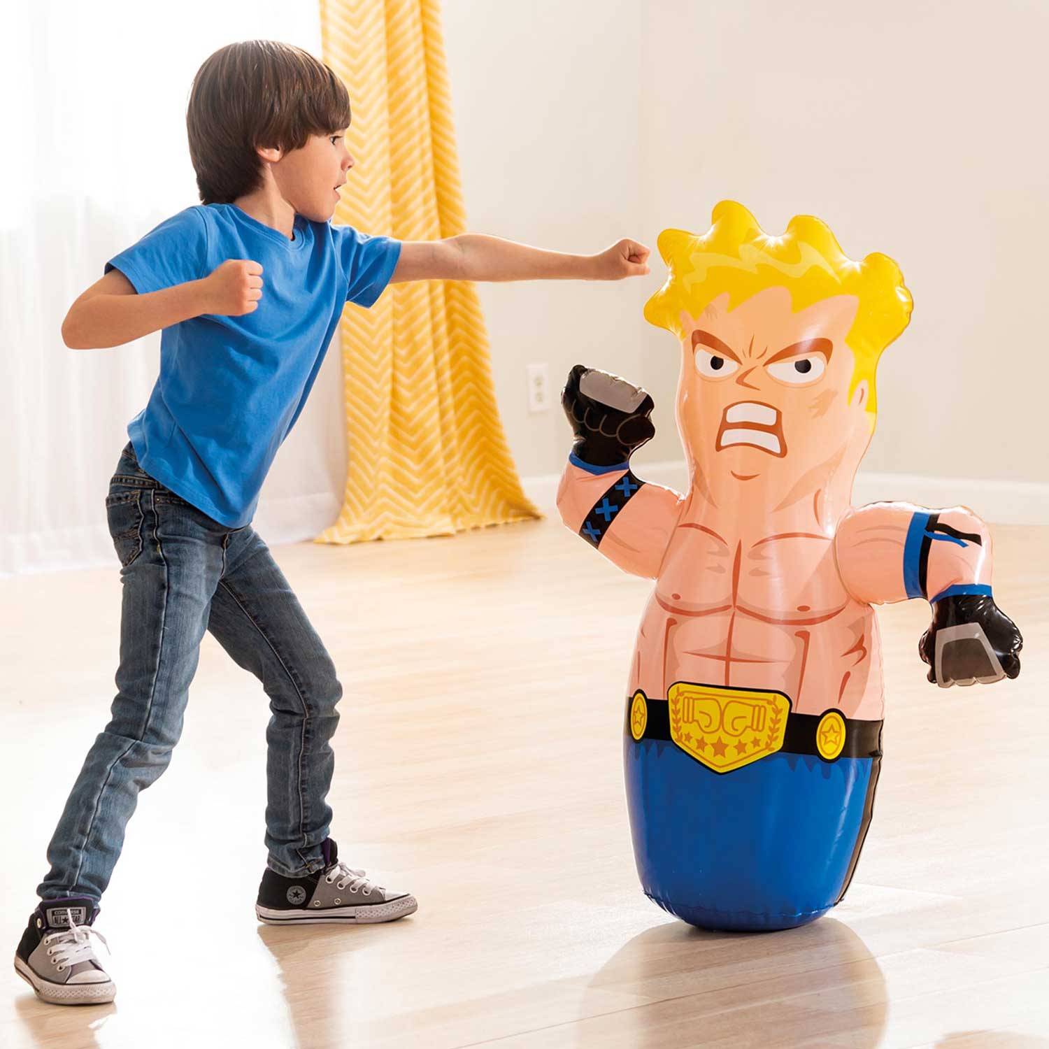 Puzzle fitness children's boxing tumbler exercise inflatable boxing column animal baby sand bag baby venting toys
