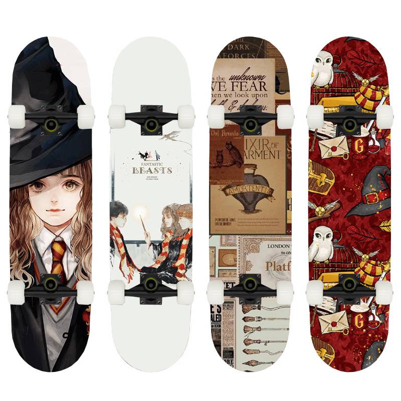 Harry Potter Hao Min Children's Skaters 6-12 years old can play beginners professional boys and girls double-head four-wheel scooter