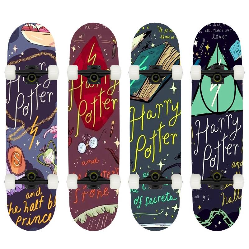Harry Potter Hao Min Children's Skaters 6-12 years old can play beginners professional boys and girls double-head four-wheel scooter
