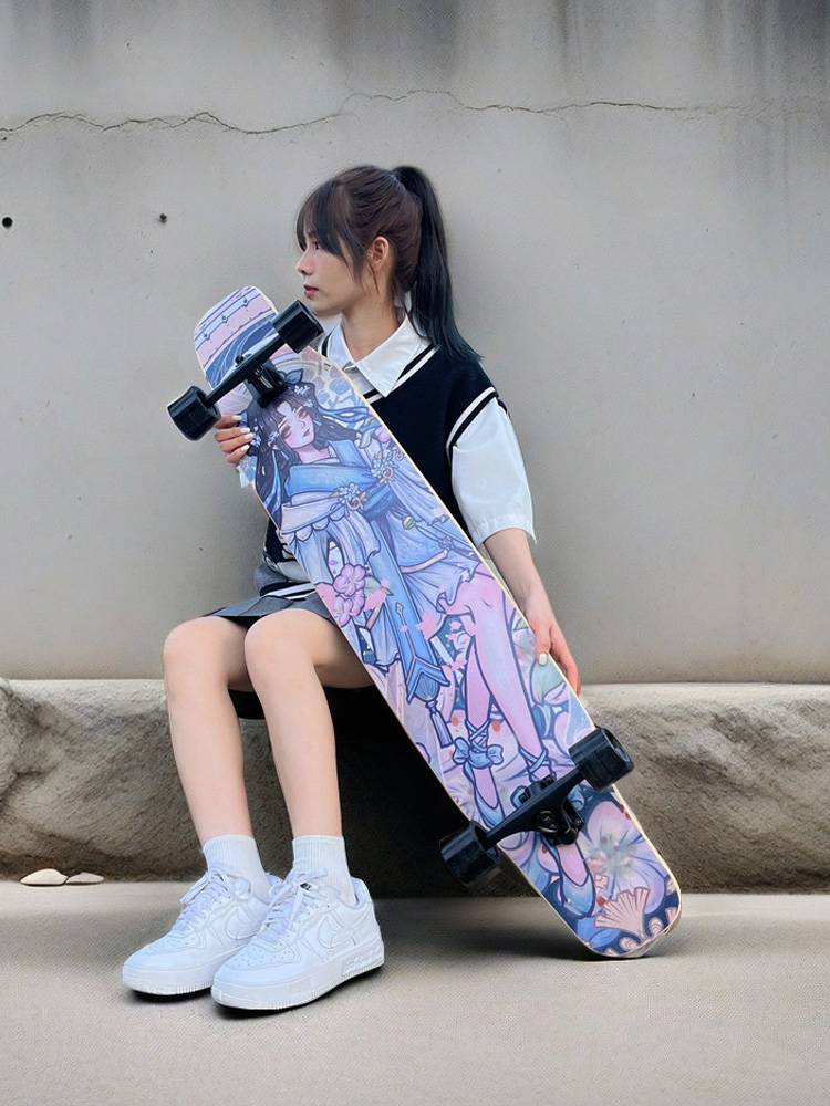 Skateboarding board girl beginner dance board adult young children flat flower DC entry boys all -around professional board