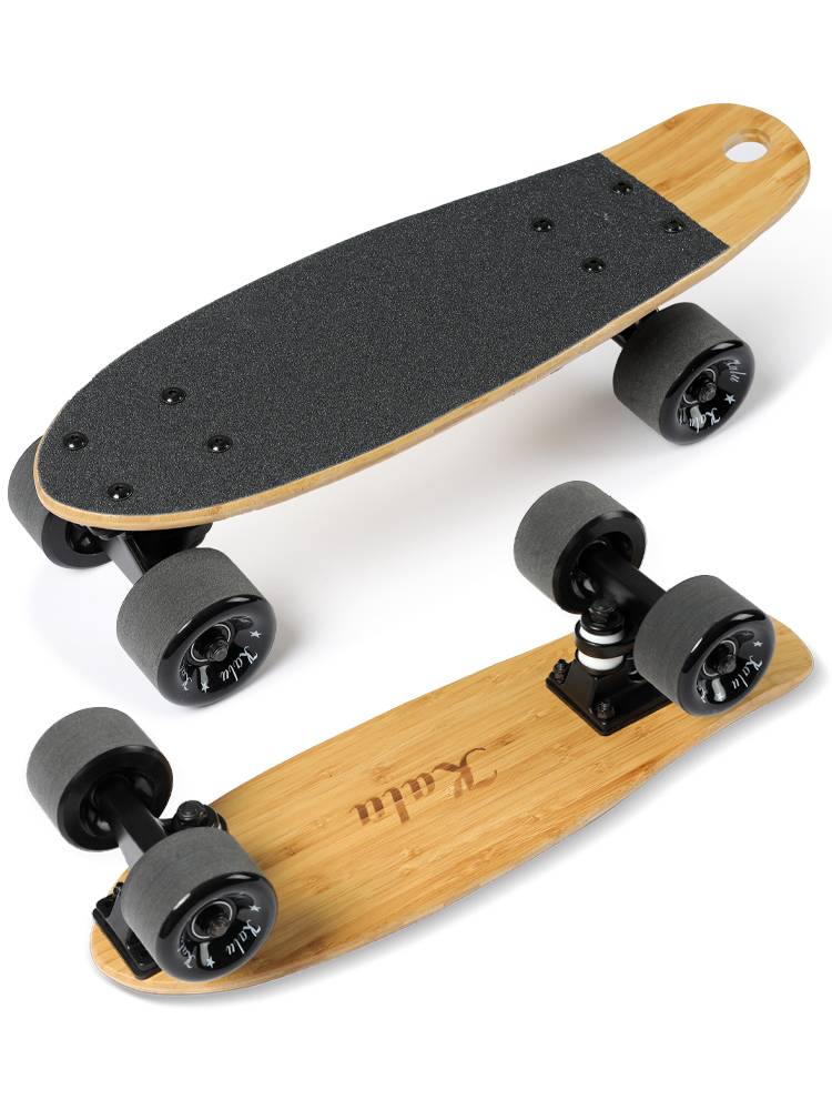 Card Law Step Skidels Bamboo Single Curricium Small Fish Portal Portable Four Round Children Adult Youth Brush Street Highway