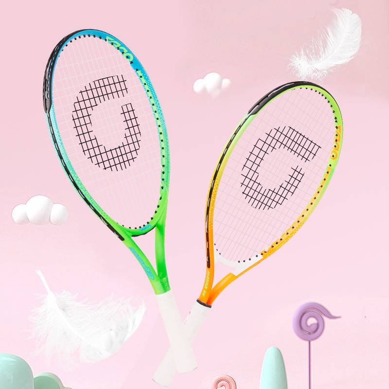 Children's dedicated tennis racket male and female elementary school students 2-12-year-old new hand racket 23/25 inch ODEAR ODEAR Odier integration