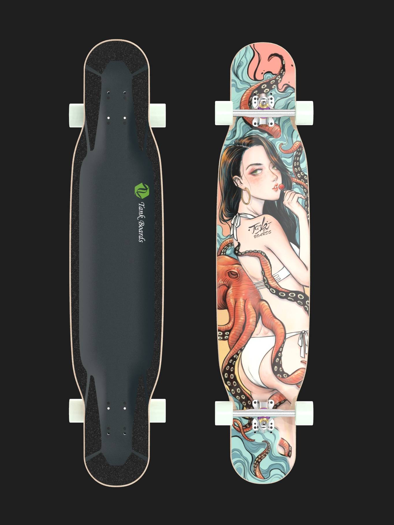 Battle Wing Long Board Professional Adult Boys and Girls For beginners Novice Skating Children Brushing Street Steady Highway Pinghua Dance