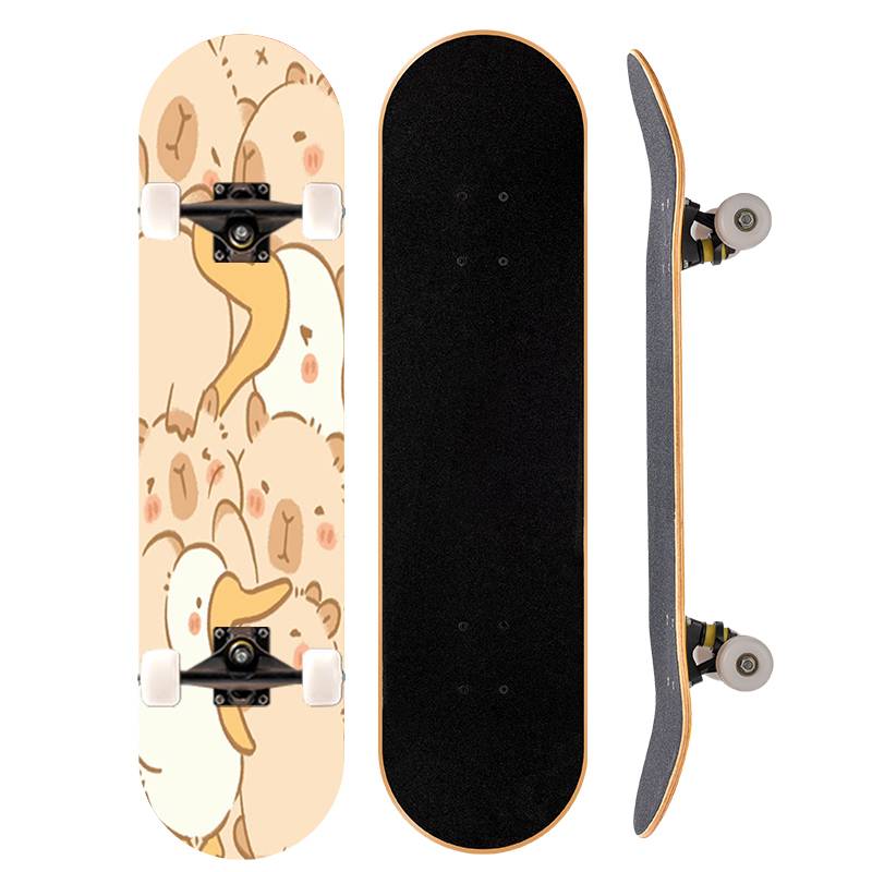 Kabara skateboard dolphin Children's beginner school girl four -wheel step -by -step teenagers entry double -warning campaign