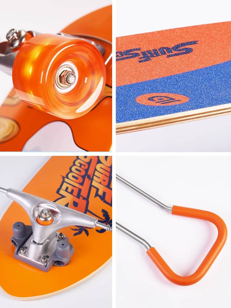 Children's skateboard beginner land surfboard adult professional board three -in -one punching board IDbabi long board Lu Chong