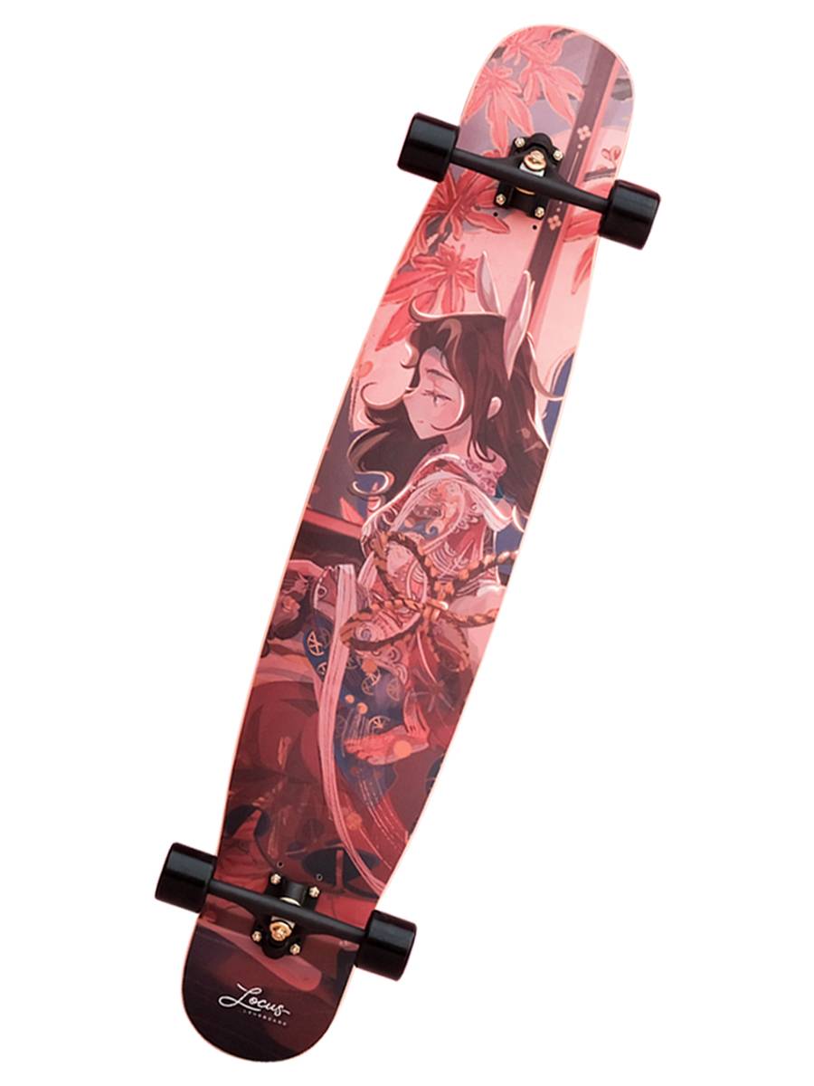 Locus long board professional board dream monthly series skateboard male girls and girls all -around dance board flat flowers beginners adult steps