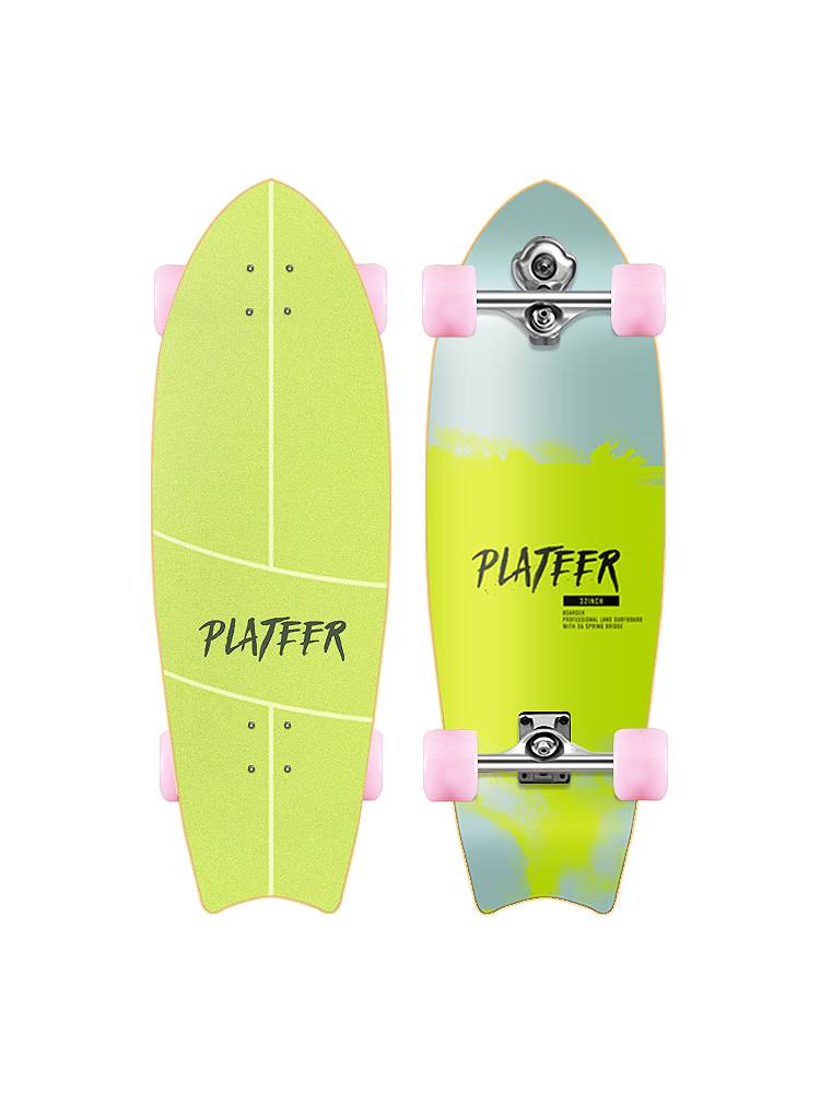Channel's land surf board skiing and surfing simulation training four -wheeled scooter Spanish imported N5 spring bridge