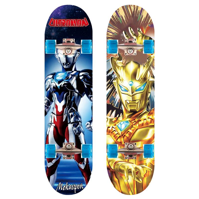 Skateboarding junior scholar children's skateboarding 61 12 years old double -headed four -wheel student boy