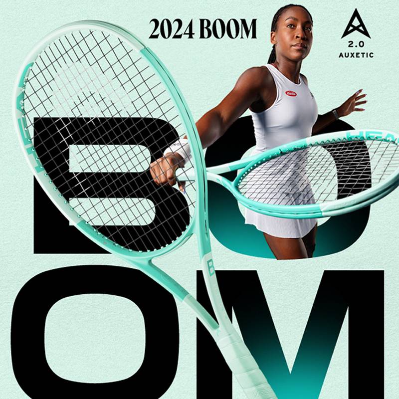 Head Hede Tennis Running BOOM 2024 New Gaofu Full Carbon Tennis Rachel Men and Women Professional Paper Carbon