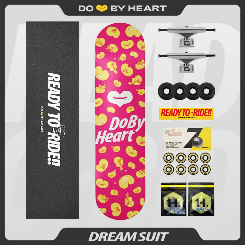 DBH skateboard beginner male and female adult children brushing the streets of mobility double -headed professional board Dream 4.5 dream set