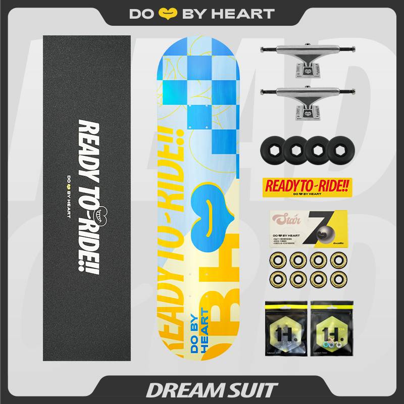 DBH skateboard beginner male and female adult children brushing the streets of mobility double -headed professional board Dream 4.5 dream set