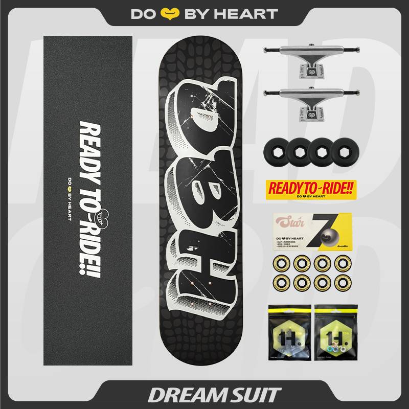 DBH skateboard beginner male and female adult children brushing the streets of mobility double -headed professional board Dream 4.5 dream set