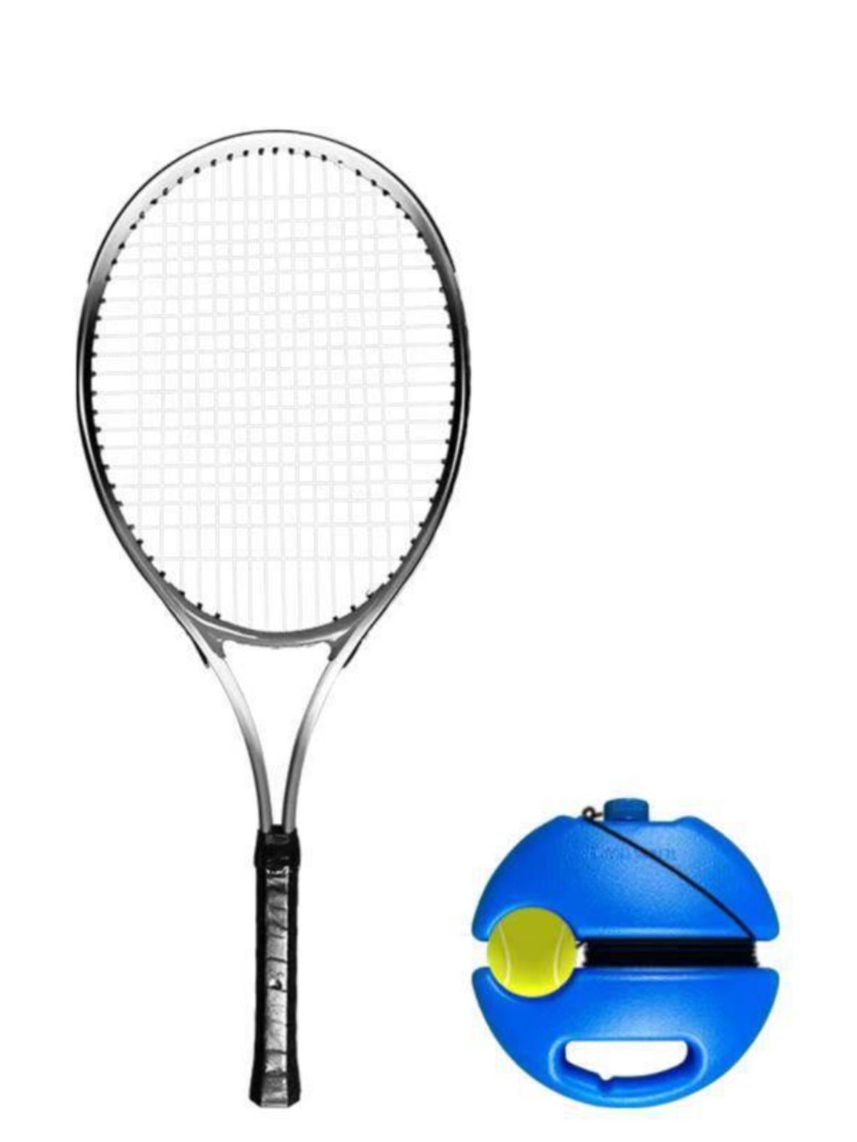 The ball tennis training device is played by a single player back to play high -elastic singles badminton artifact racket