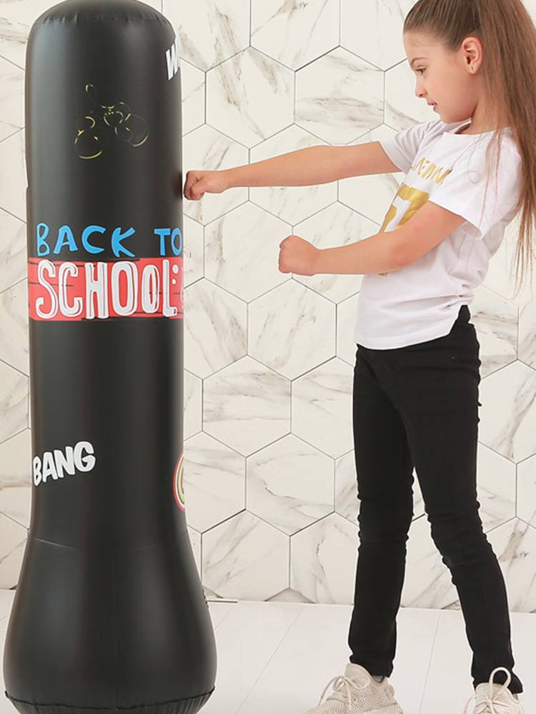German children's inflatable boxing pillars, fell -on home -style home fitness thickened boxing training equipment sandbags and sandbags