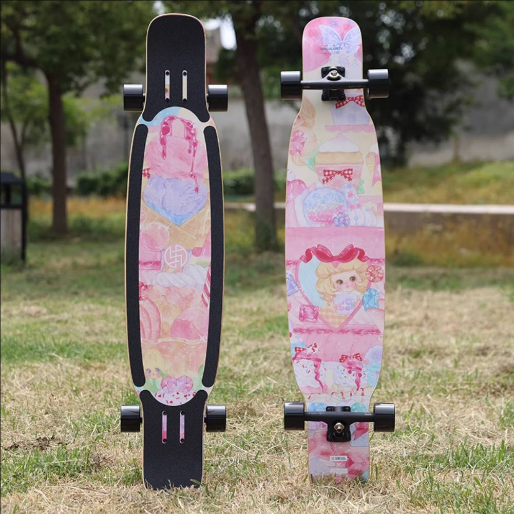 With the long board, the universe dance board dance board flat flower strange professional board junior board boys and girls Dancing long board