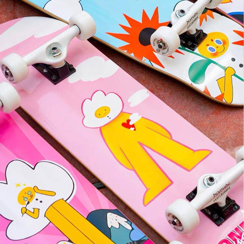 Boiling skateboard psychos professional board children adult beginner Justice teenager double -tilted DBH king Yibo