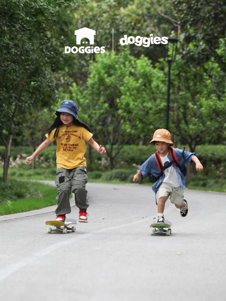 Doggies small house 7.625 children's professional skateboard double warp