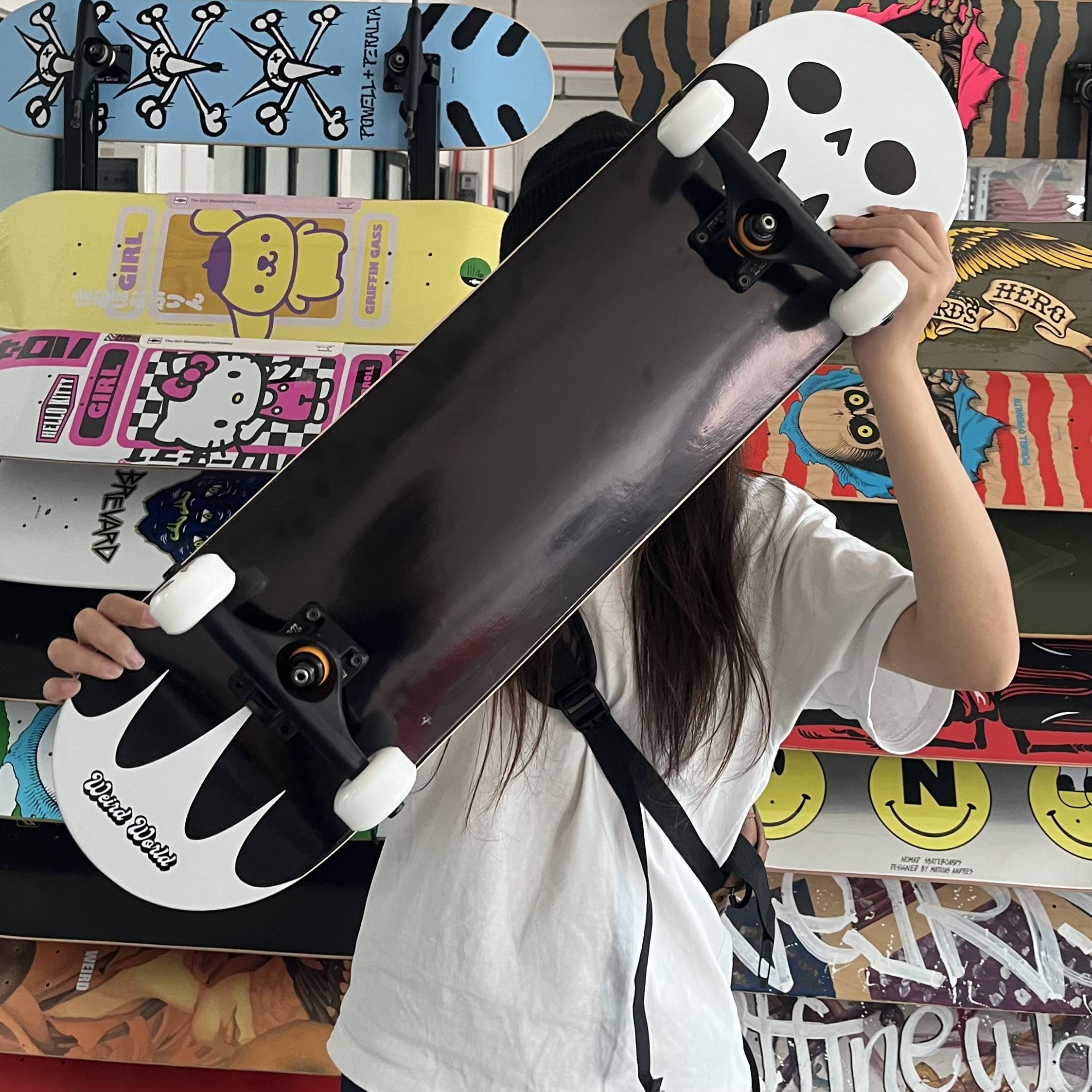 Professional skateboard wering world double -tier assembly novice high -profile beginner to get started adult children and women
