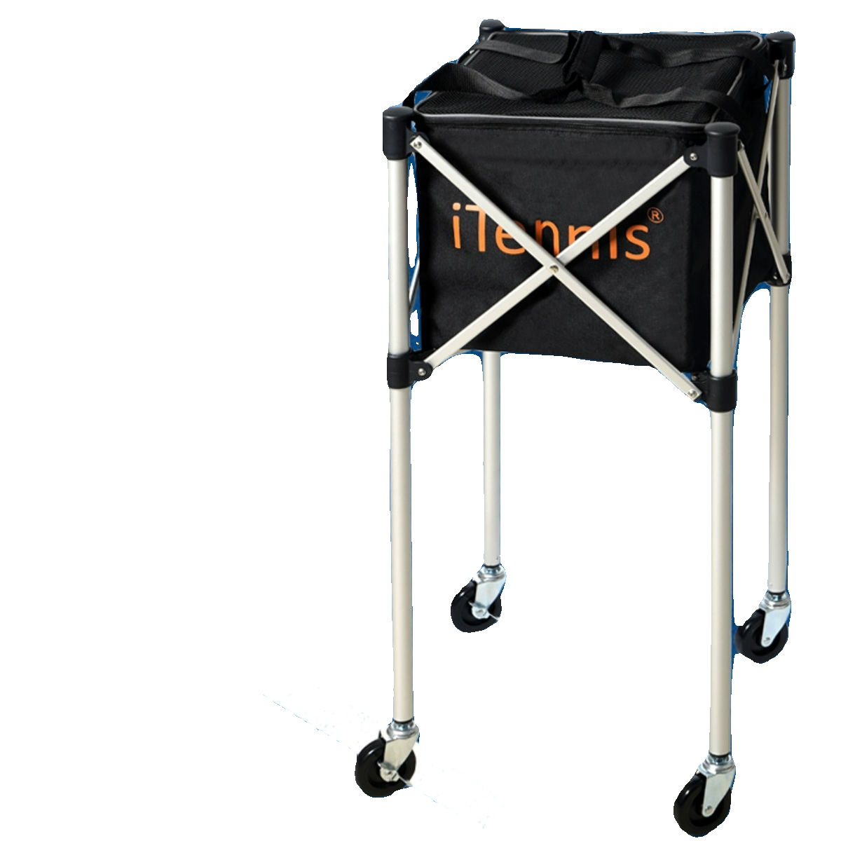 iTennis tennis basket picking ball basket portable folding carts with wheel tennis cart tennis box coach tennis car