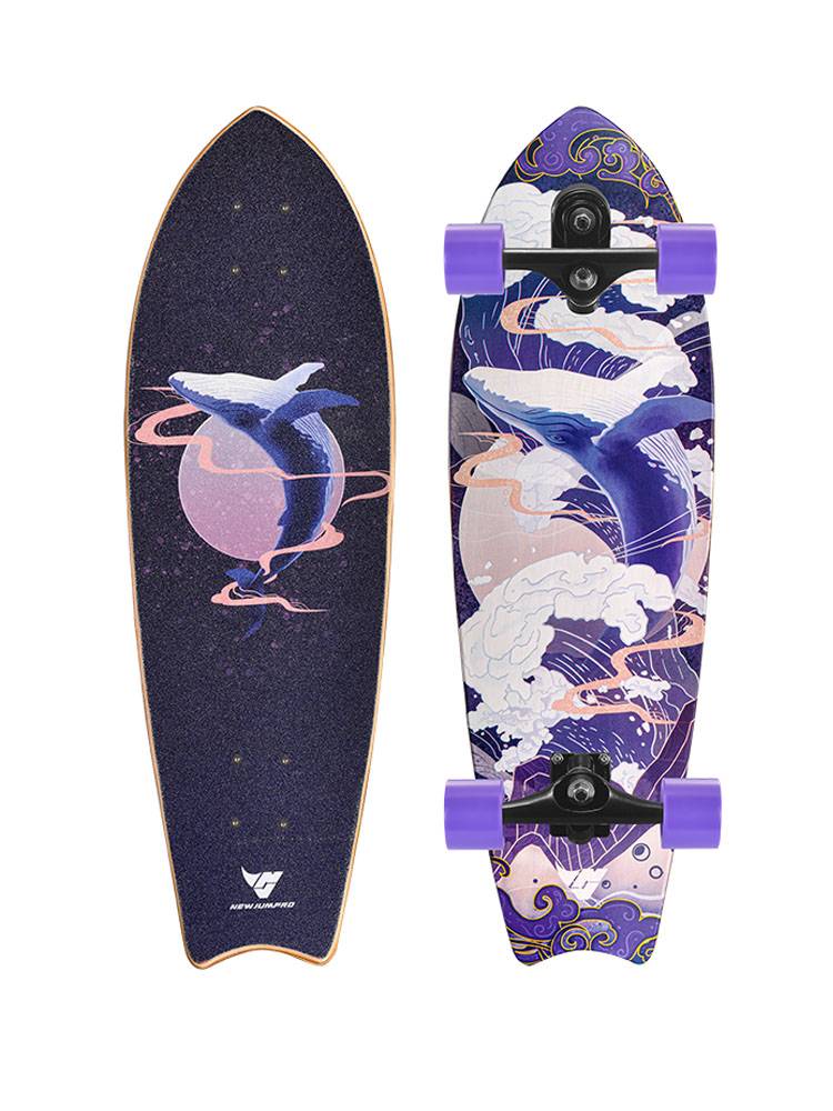 Bullsmith's land surfboard PU Bridge professional land flush she skateboard junior scholars' step -down street brush street switching road flushing board
