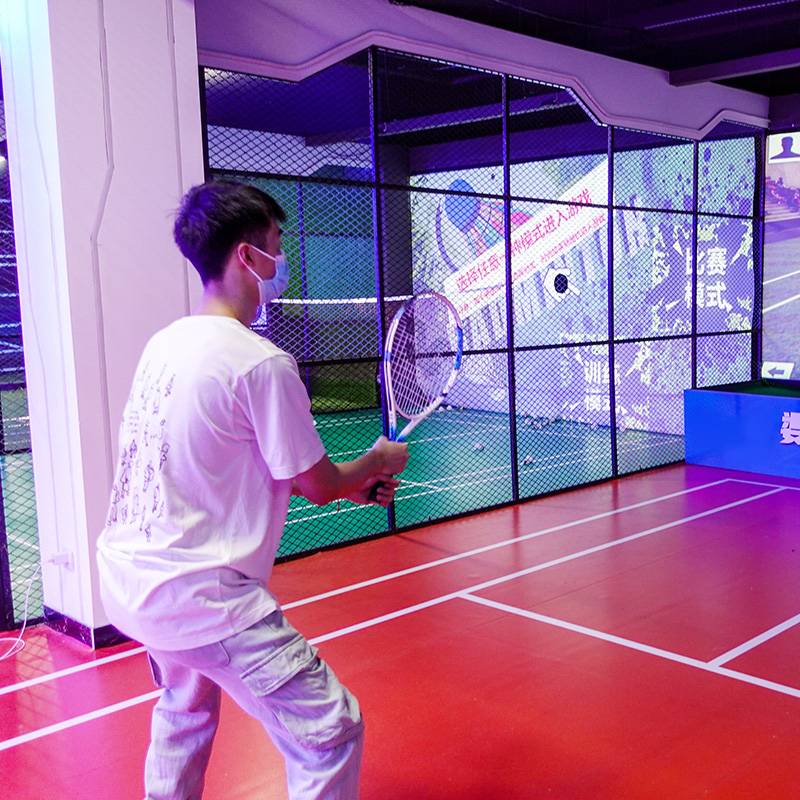 Indoor Playing Tennis Experience Museum Sports Project Sports Simulation Real Interactive Smart Large Entertainment Equipment
