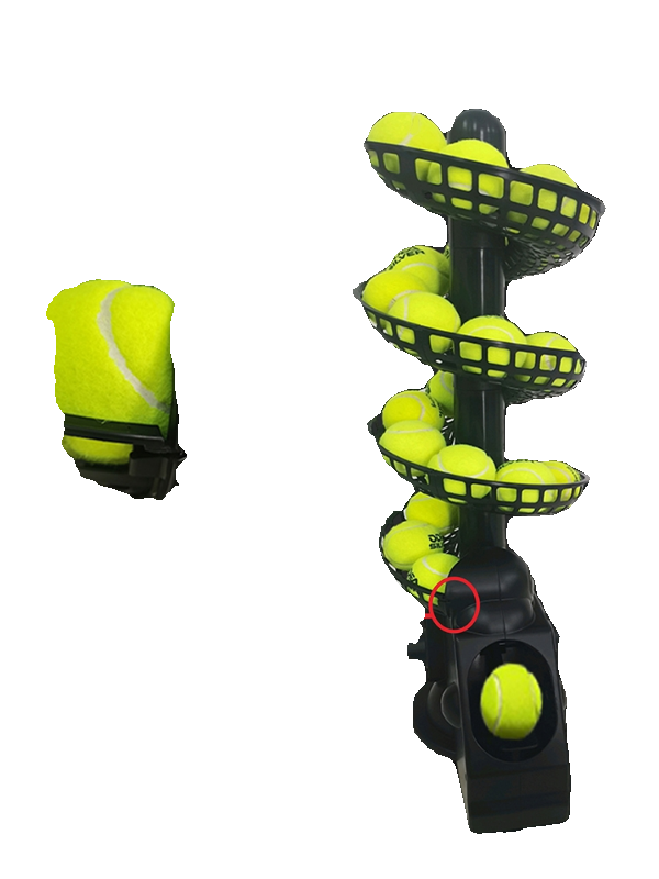Tenisman TS02 tennis ball toss -throwing machine portable group portable tennis training device indoor and outdoor children adults