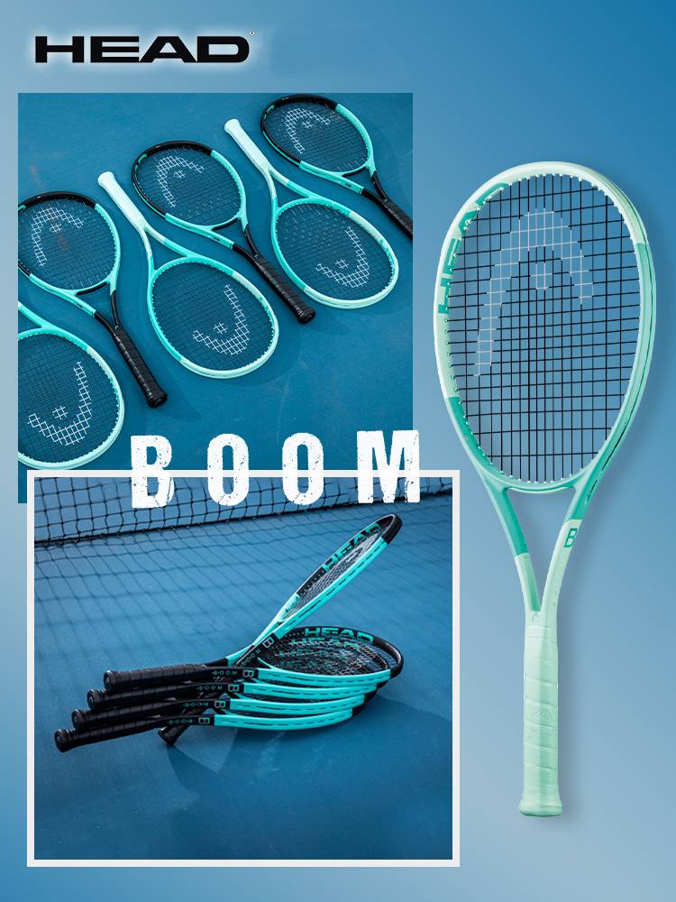24 New HEAD Tennis Tennis Racchia Gaofu same boom BOOM All -Carbon Professional Competition Carbon Fiber Men's Women's Nets