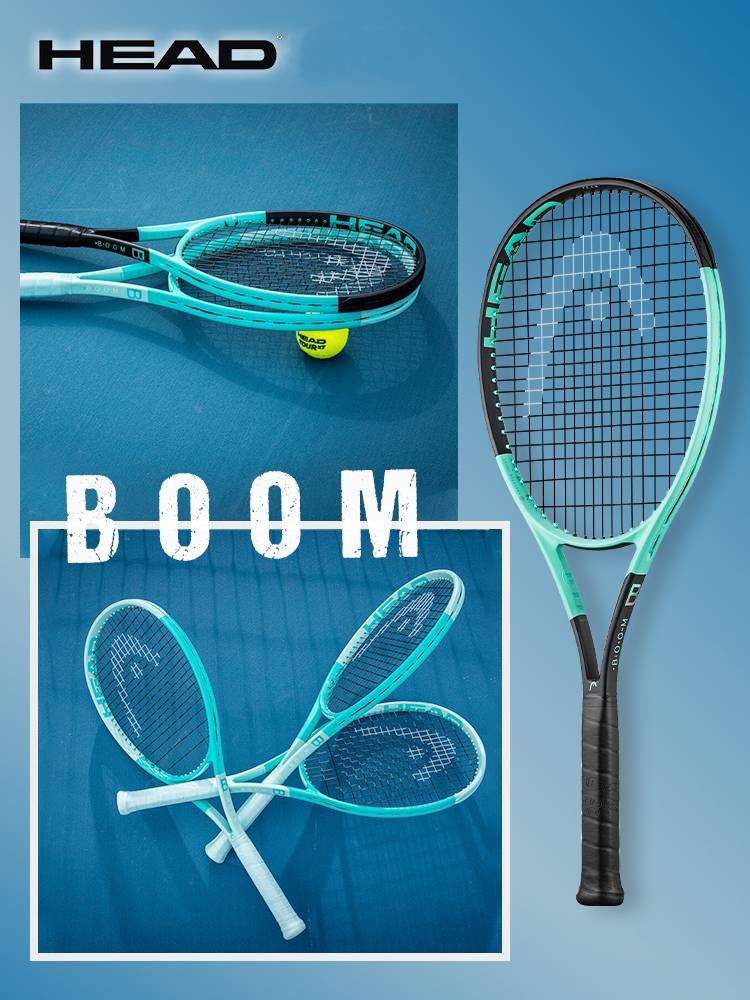 24 New HEAD Tennis Tennis Racchia Gaofu same boom BOOM All -Carbon Professional Competition Carbon Fiber Men's Women's Nets