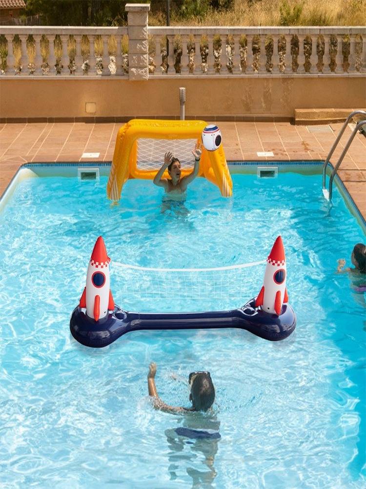 Net red inflatable water castle volleyball shelf jacket adult beach water play water basketball frame tennis frame game toys
