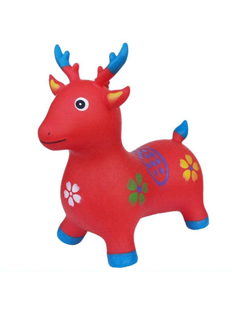 Children's toys inflatable jumping horses, increase thickened non -toxic baby mount horses riding, babies music jumping deer