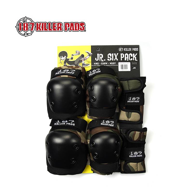 American 187killerpads Children Adult Six -piece Wiring Wiring Elbow Kneeling 187 Protective Set Skating