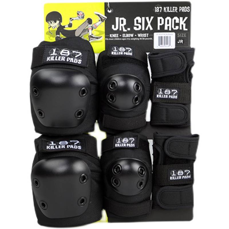 American 187killerpads Children Adult Six -piece Wiring Wiring Elbow Kneeling 187 Protective Set Skating