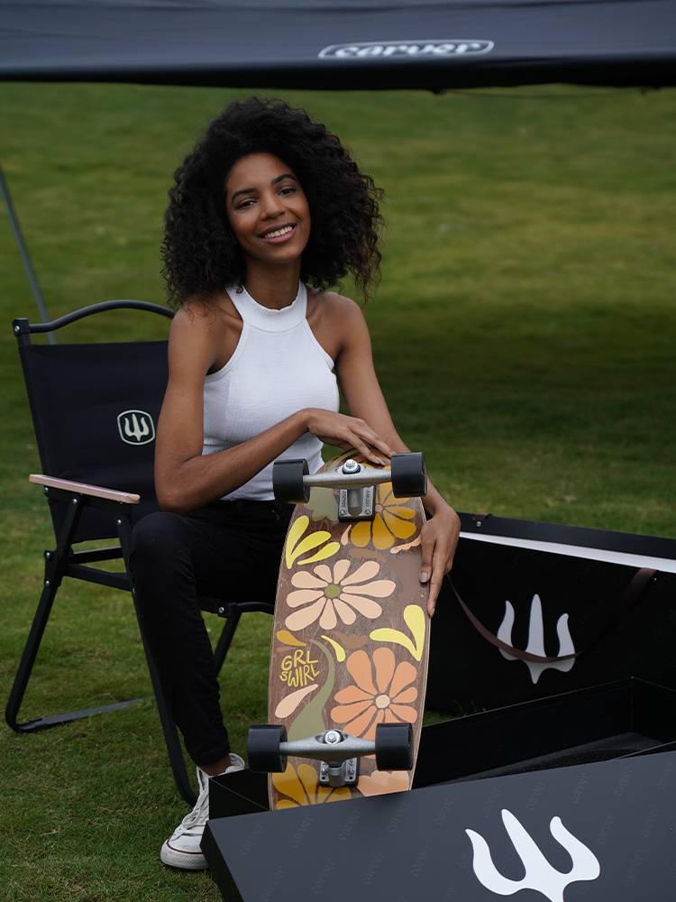 The most expensive board in the United States "bloom" Flower SwIRL Girlfriend Professional Land Platform Road Chong 30 inches