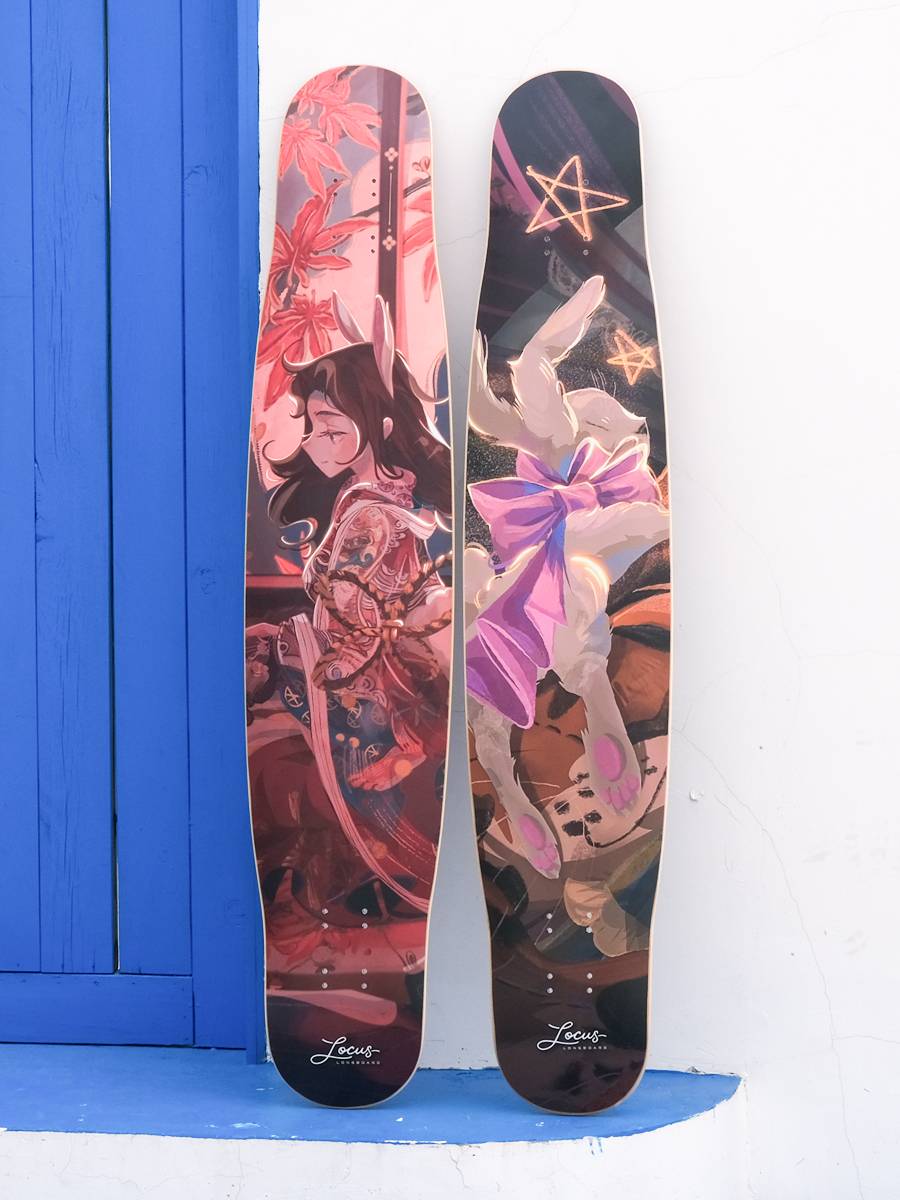 LOCUS Long Board Dream Moon series professional skateboard all -around dance board Pinghua girl beginner adult professional board
